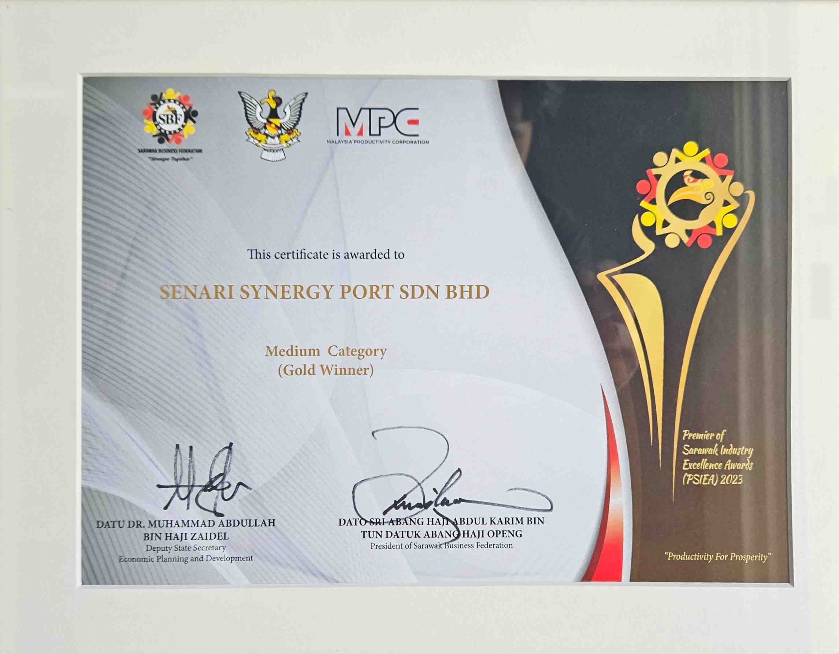PSIEA 2023 - GOLD AWARD